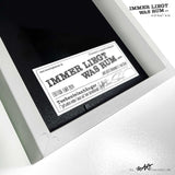 ILWR "Teebeutelanhänger", handgezeichnete Kunst im Rahmen (mit 3D-Objekt)