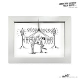 ILWR "Haarklemme", handgezeichnete Kunst im Rahmen (mit 3D-Objekt)